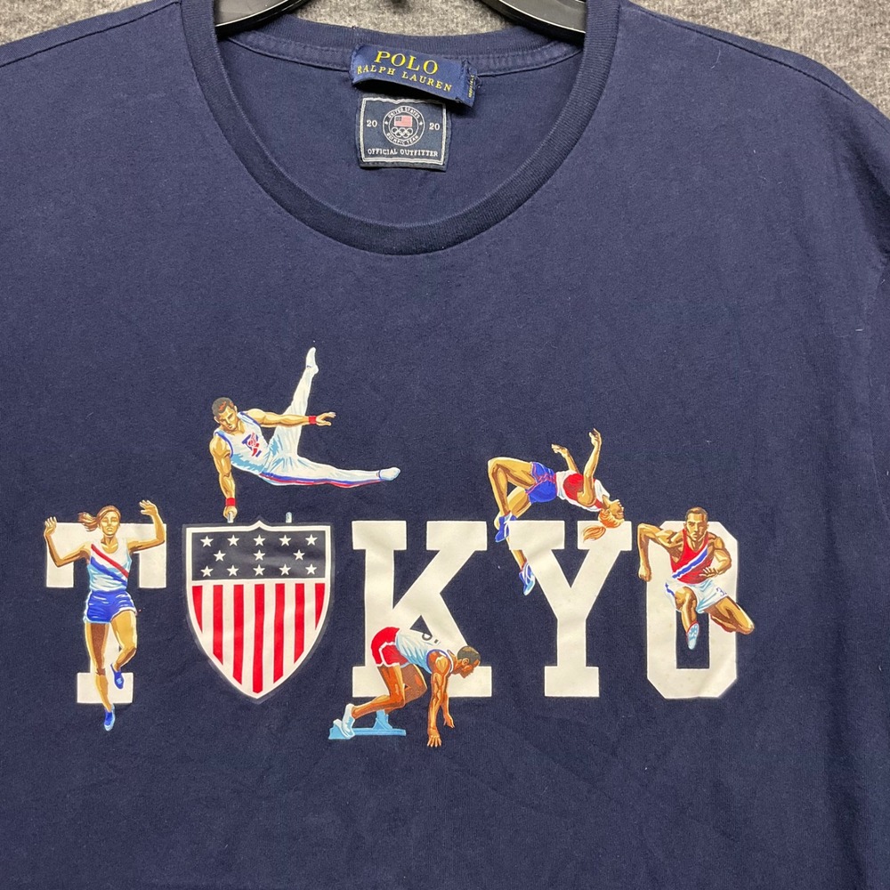 Polo Ralph Lauren USA Olympics Tokyo 2020 Graphic T-Shirt‎ Mens XL - Picture 3 of 8